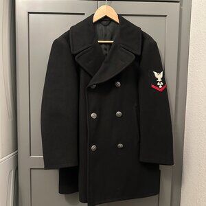 Vintage 1980's Navy Peacoat